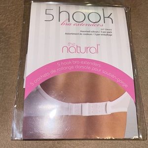 The natural 5 hook bra extenders - 3 pack
